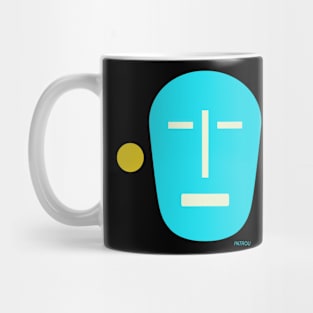 Human - Blue Mug